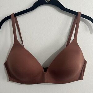 Vintage Body Victoria Secret Ipex Bra 36C Tan Brown Wireless T-shirt Adjustable